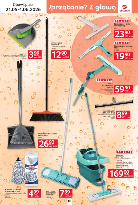 Selgros - gazetka promocyjna Katalog Sprzątanie od czwartku 21.05 do poniedziałku 01.06 - strona 12