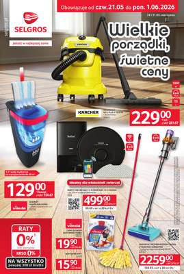 Selgros - gazetka promocyjna Katalog Sprzątanie od czwartku 21.05 do poniedziałku 01.06