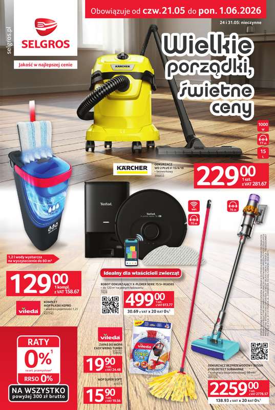 Selgros - gazetka promocyjna Katalog Sprzątanie od czwartku 21.05 do poniedziałku 01.06