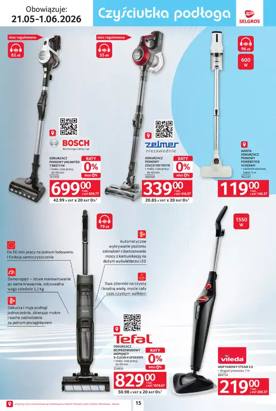 Selgros - gazetka promocyjna Katalog Sprzątanie od czwartku 21.05 do poniedziałku 01.06 - strona 15