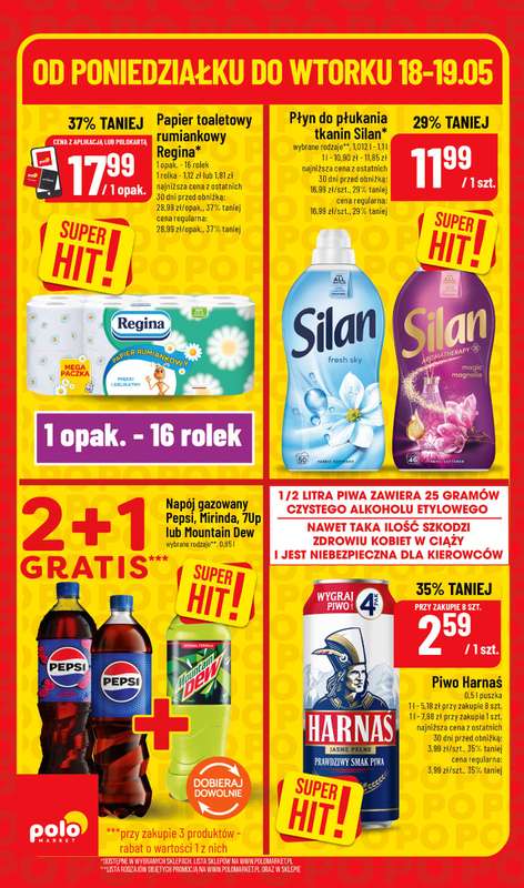 POLOmarket - gazetka promocyjna Super hity od poniedziałku 18.05 do wtorku 19.05 - strona 6