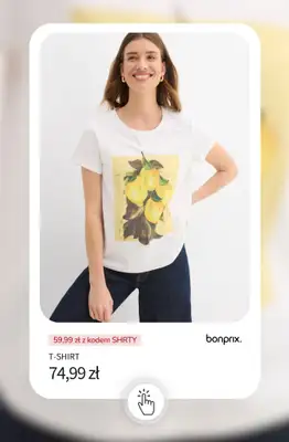 bonprix - gazetka promocyjna -20% na wybrane koszulki, bluzki, topy i tuniki od poniedziałku 18.05 do środy 20.05 - strona 2