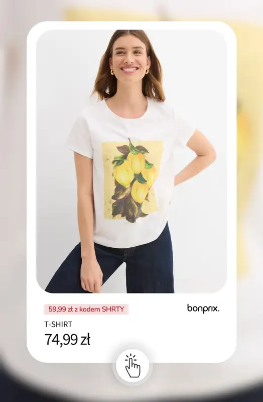 bonprix - gazetka promocyjna -20% na wybrane koszulki, bluzki, topy i tuniki od poniedziałku 18.05 do środy 20.05 - strona 2