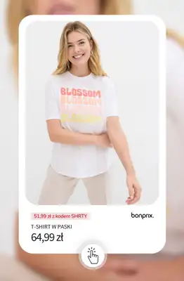 bonprix - gazetka promocyjna -20% na wybrane koszulki, bluzki, topy i tuniki od poniedziałku 18.05 do środy 20.05 - strona 12