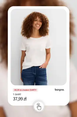 bonprix - gazetka promocyjna -20% na wybrane koszulki, bluzki, topy i tuniki od poniedziałku 18.05 do środy 20.05 - strona 5