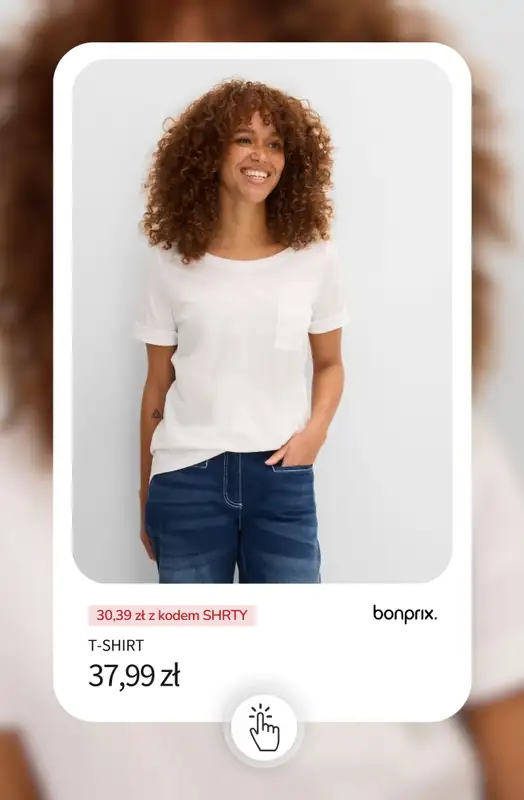 bonprix - gazetka promocyjna -20% na wybrane koszulki, bluzki, topy i tuniki od poniedziałku 18.05 do środy 20.05 - strona 5