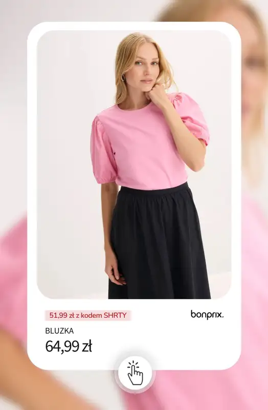 bonprix - gazetka promocyjna -20% na wybrane koszulki, bluzki, topy i tuniki od poniedziałku 18.05 do środy 20.05 - strona 8