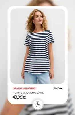 bonprix - gazetka promocyjna -20% na wybrane koszulki, bluzki, topy i tuniki od poniedziałku 18.05 do środy 20.05 - strona 6