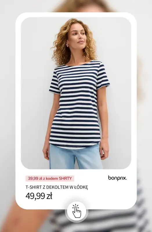 bonprix - gazetka promocyjna -20% na wybrane koszulki, bluzki, topy i tuniki od poniedziałku 18.05 do środy 20.05 - strona 6