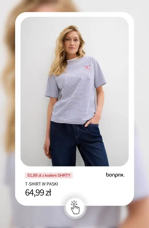 bonprix - gazetka promocyjna -20% na wybrane koszulki, bluzki, topy i tuniki od poniedziałku 18.05 do środy 20.05 - strona 11
