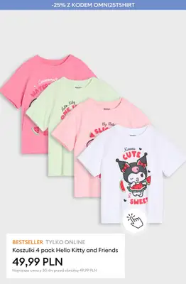 Sinsay - gazetka promocyjna -25% na T-SHIRTY dziecięce przy zakupie 2 produktów od poniedziałku 18.05 do niedzieli 24.05 - strona 20
