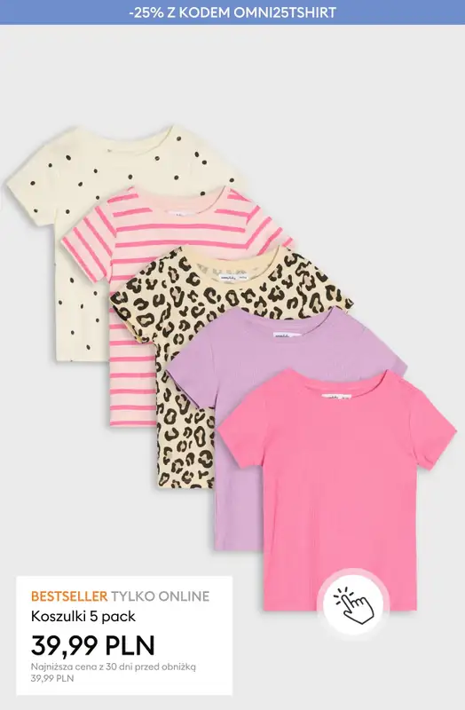 Sinsay - gazetka promocyjna -25% na T-SHIRTY dziecięce przy zakupie 2 produktów od poniedziałku 18.05 do niedzieli 24.05 - strona 2