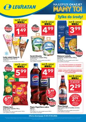 LEWIATAN - gazetka promocyjna W wielopakach taniej! od czwartku 21.05 do środy 27.05