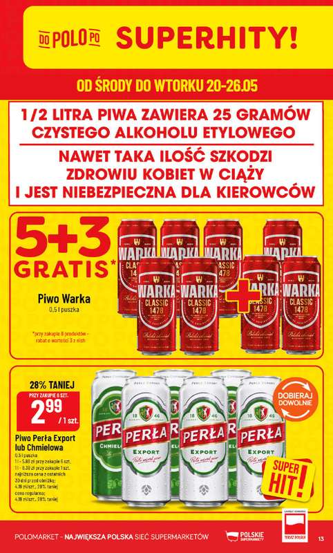 POLOmarket - gazetka promocyjna Gazetka od środy 20.05 do wtorku 26.05 - strona 13