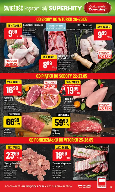 POLOmarket - gazetka promocyjna Gazetka od środy 20.05 do wtorku 26.05 - strona 19