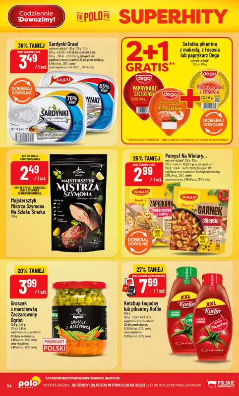 POLOmarket - gazetka promocyjna Gazetka od środy 20.05 do wtorku 26.05 - strona 34