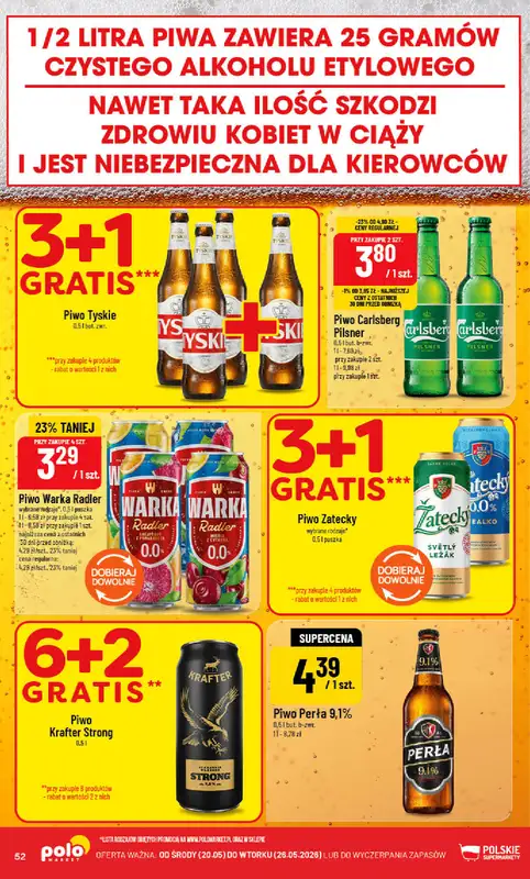 POLOmarket - gazetka promocyjna Gazetka od środy 20.05 do wtorku 26.05 - strona 52