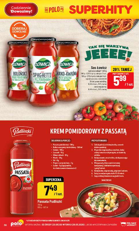POLOmarket - gazetka promocyjna Gazetka od środy 20.05 do wtorku 26.05 - strona 36