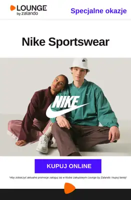 Lounge by Zalando - gazetka promocyjna Specjalne okazje: Nike Sportswear od poniedziałku 18.05 do czwartku 21.05
