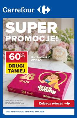 Carrefour - gazetka promocyjna SUPER promocje! od wtorku 19.05 do soboty 23.05