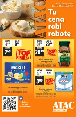 Auchan - gazetka promocyjna Gazetka ATAC Hiper Discount od czwartku 21.05 do środy 10.06
