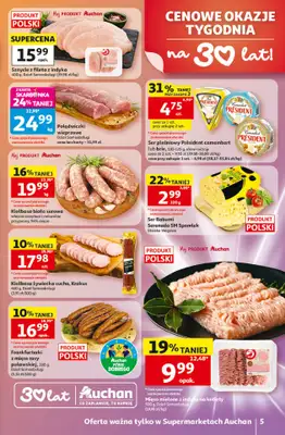 Auchan - gazetka promocyjna Gazetka 30 Lat Supermarket Auchan od czwartku 21.05 do środy 27.05 - strona 5
