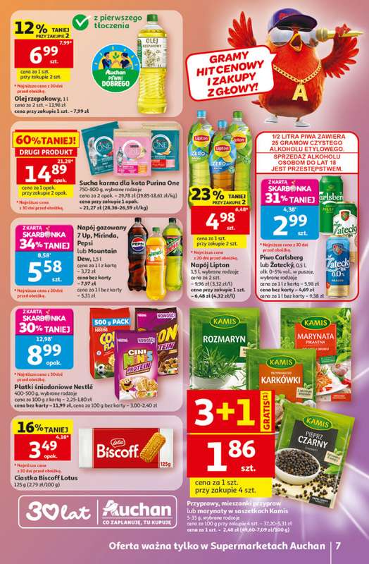 Auchan - gazetka promocyjna Gazetka 30 Lat Supermarket Auchan od czwartku 21.05 do środy 27.05 - strona 7