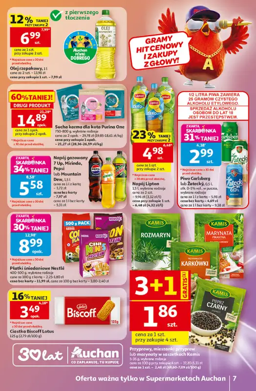 Auchan - gazetka promocyjna Gazetka 30 Lat Supermarket Auchan od czwartku 21.05 do środy 27.05 - strona 7