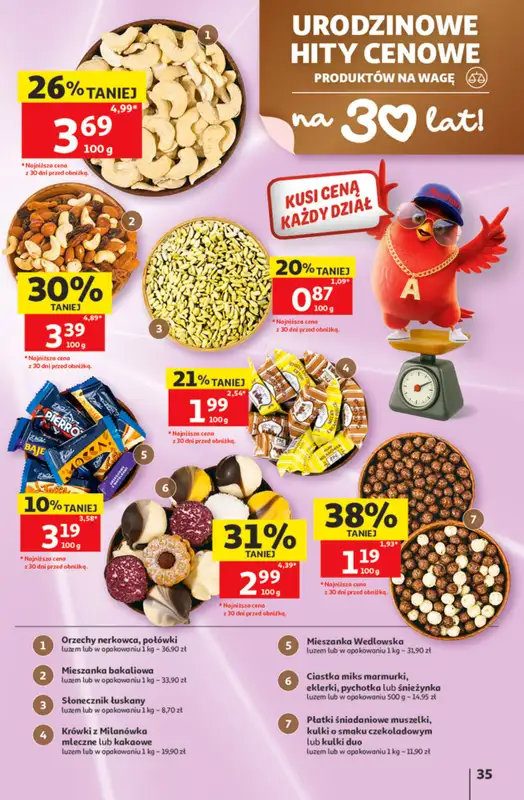 Auchan - gazetka promocyjna Gazetka 30 Lat Hipermarket Auchan od czwartku 21.05 do środy 27.05 - strona 35