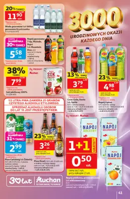 Auchan - gazetka promocyjna Gazetka 30 Lat Hipermarket Auchan od czwartku 21.05 do środy 27.05 - strona 41
