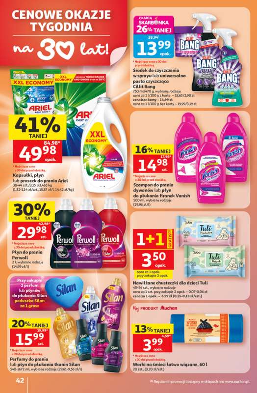 Auchan - gazetka promocyjna Gazetka 30 Lat Hipermarket Auchan od czwartku 21.05 do środy 27.05 - strona 42