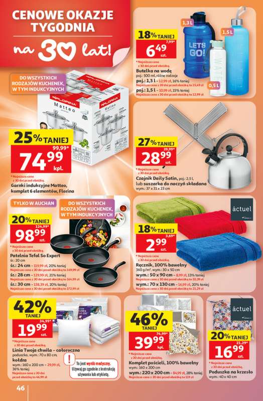 Auchan - gazetka promocyjna Gazetka 30 Lat Hipermarket Auchan od czwartku 21.05 do środy 27.05 - strona 46