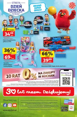 Auchan - gazetka promocyjna Gazetka 30 Lat Hipermarket Auchan od czwartku 21.05 do środy 27.05 - strona 57