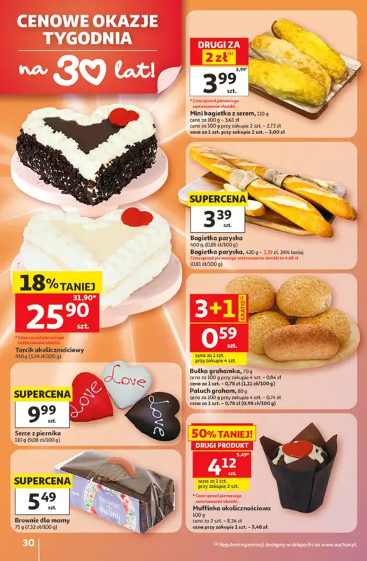 Auchan - gazetka promocyjna Gazetka 30 Lat Hipermarket Auchan od czwartku 21.05 do środy 27.05 - strona 30