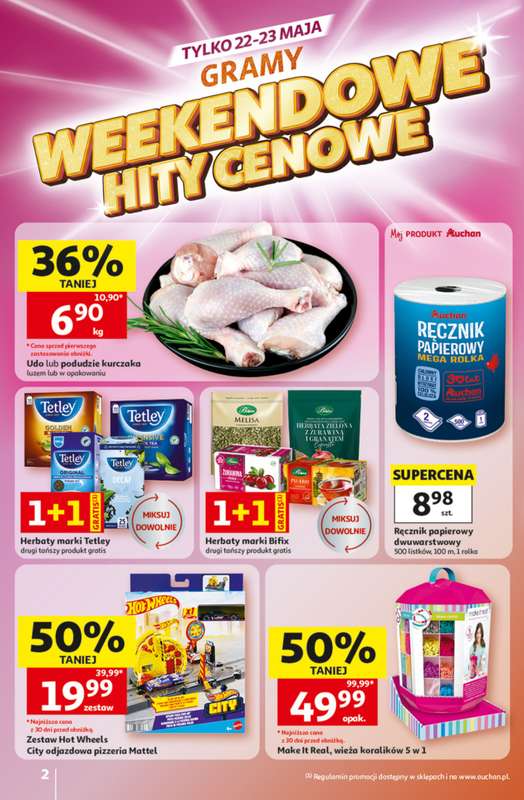 Auchan - gazetka promocyjna Gazetka 30 Lat Hipermarket Auchan od czwartku 21.05 do środy 27.05 - strona 2