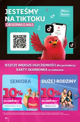Auchan - gazetka promocyjna Gazetka 30 Lat Hipermarket Auchan od czwartku 21.05 do środy 27.05 - strona 54