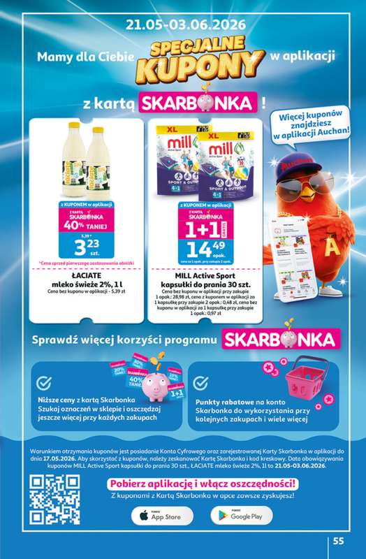Auchan - gazetka promocyjna Gazetka 30 Lat Hipermarket Auchan od czwartku 21.05 do środy 27.05 - strona 55