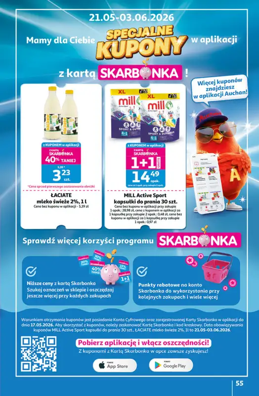 Auchan - gazetka promocyjna Gazetka 30 Lat Hipermarket Auchan od czwartku 21.05 do środy 27.05 - strona 55