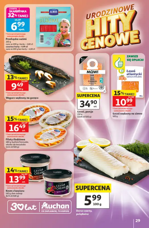 Auchan - gazetka promocyjna Gazetka 30 Lat Hipermarket Auchan od czwartku 21.05 do środy 27.05 - strona 29