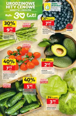 Auchan - gazetka promocyjna Gazetka 30 Lat Hipermarket Auchan od czwartku 21.05 do środy 27.05 - strona 26