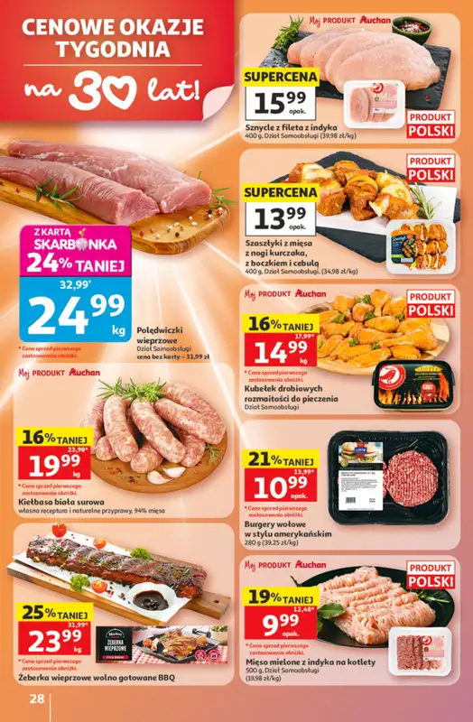 Auchan - gazetka promocyjna Gazetka 30 Lat Hipermarket Auchan od czwartku 21.05 do środy 27.05 - strona 28