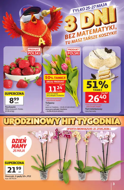 Auchan - gazetka promocyjna Gazetka 30 Lat Hipermarket Auchan od czwartku 21.05 do środy 27.05 - strona 3