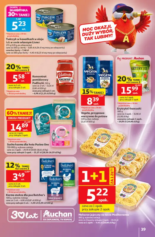 Auchan - gazetka promocyjna Gazetka 30 Lat Hipermarket Auchan od czwartku 21.05 do środy 27.05 - strona 39