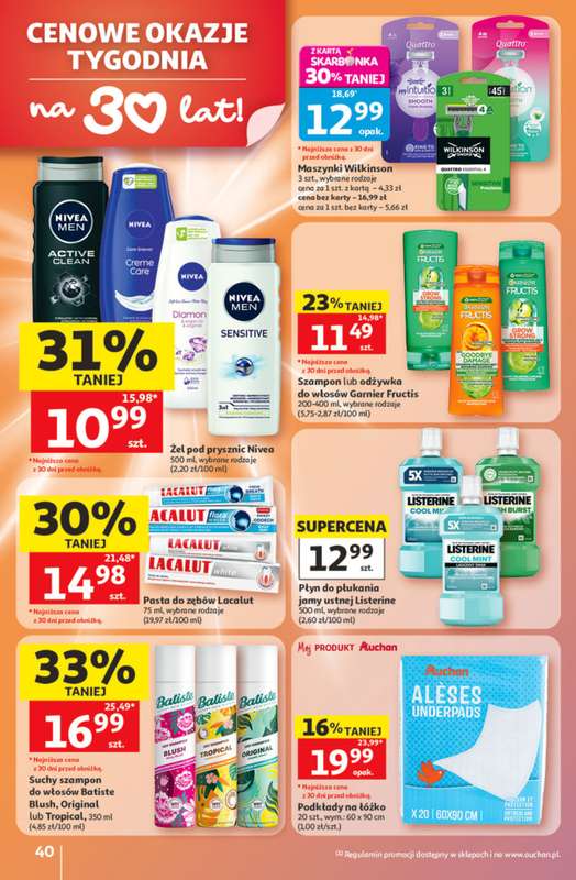 Auchan - gazetka promocyjna Gazetka 30 Lat Hipermarket Auchan od czwartku 21.05 do środy 27.05 - strona 40