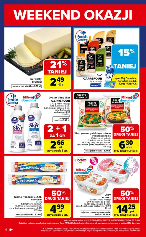 Carrefour - gazetka promocyjna Gazetka Weekend okazji  już od czwartku od czwartku 21.05 do soboty 23.05 - strona 4
