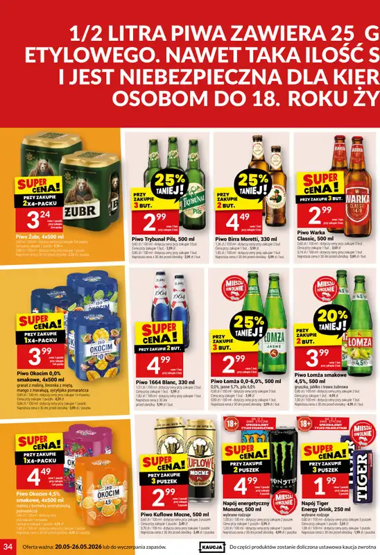 Twój Market - gazetka promocyjna Gazetka od środy 20.05 do wtorku 26.05 - strona 34