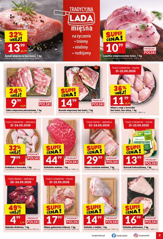 Twój Market - gazetka promocyjna Gazetka od środy 20.05 do wtorku 26.05 - strona 9