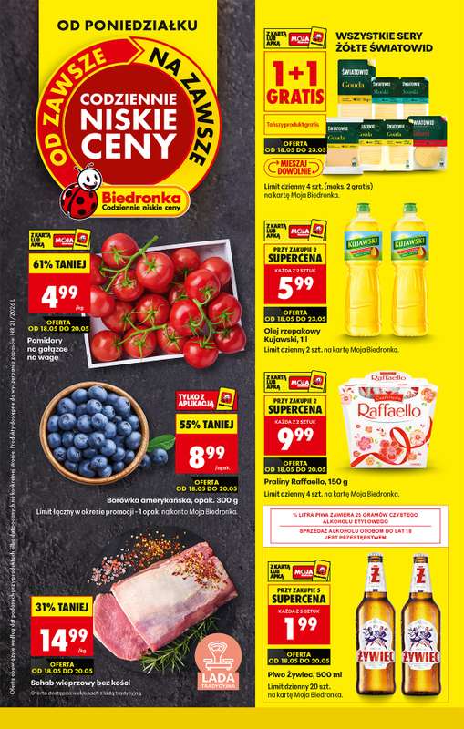 Biedronka - gazetka promocyjna Od poniedziałku, Z ladą tradycyjną od poniedziałku 18.05 do soboty 23.05