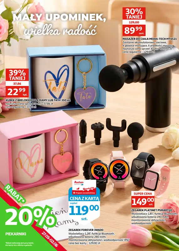 Auchan - gazetka promocyjna Gazetka Racibórz I Wszystko, co najlepsze, dla najlepszej Mamy od środy 20.05 do wtorku 02.06 - strona 4