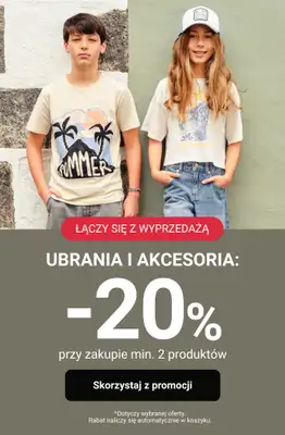 Smyk - gazetka promocyjna -20% przy zakupie min. 2 produktów od wtorku 19.05 do czwartku 21.05